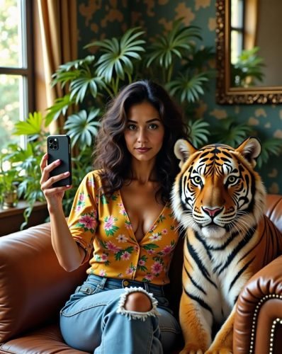 Lucia tigre selfie reescalado 2